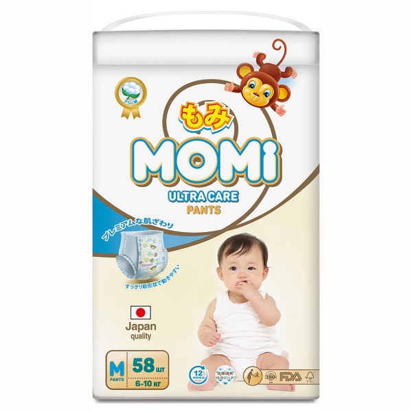 Подгузники-трусики Momi Ultra Care М (6-10кг) 58шт